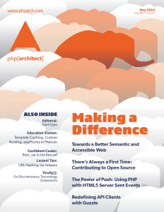 php[architect] May 2014 - Making a Difference