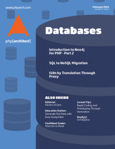 php[architect] February 2014 - Databases
