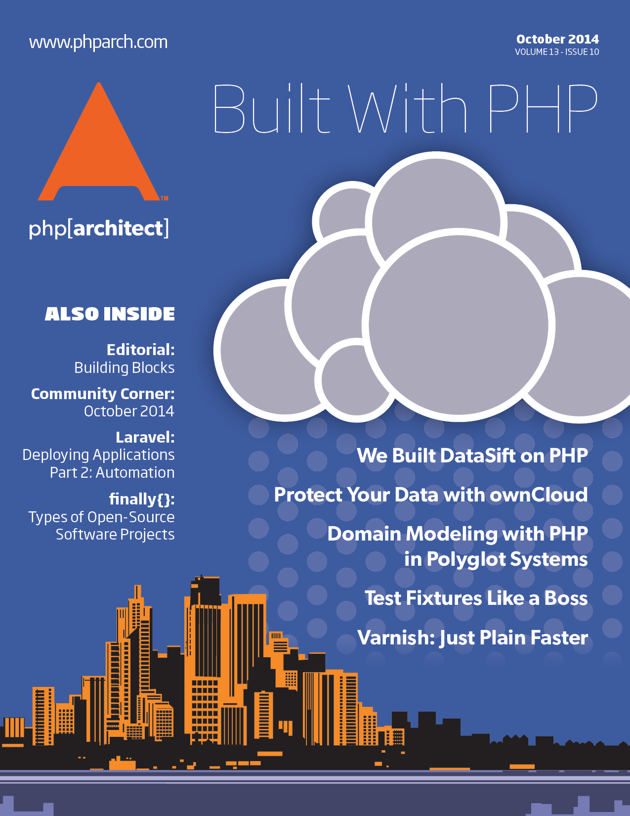 October 2014 Cover - Built with PHP