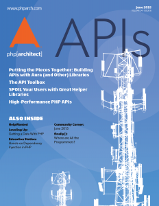 June 2015 APIs cover