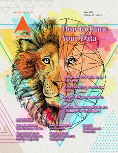 Magazine cover for June 2019 shows a lion drawing