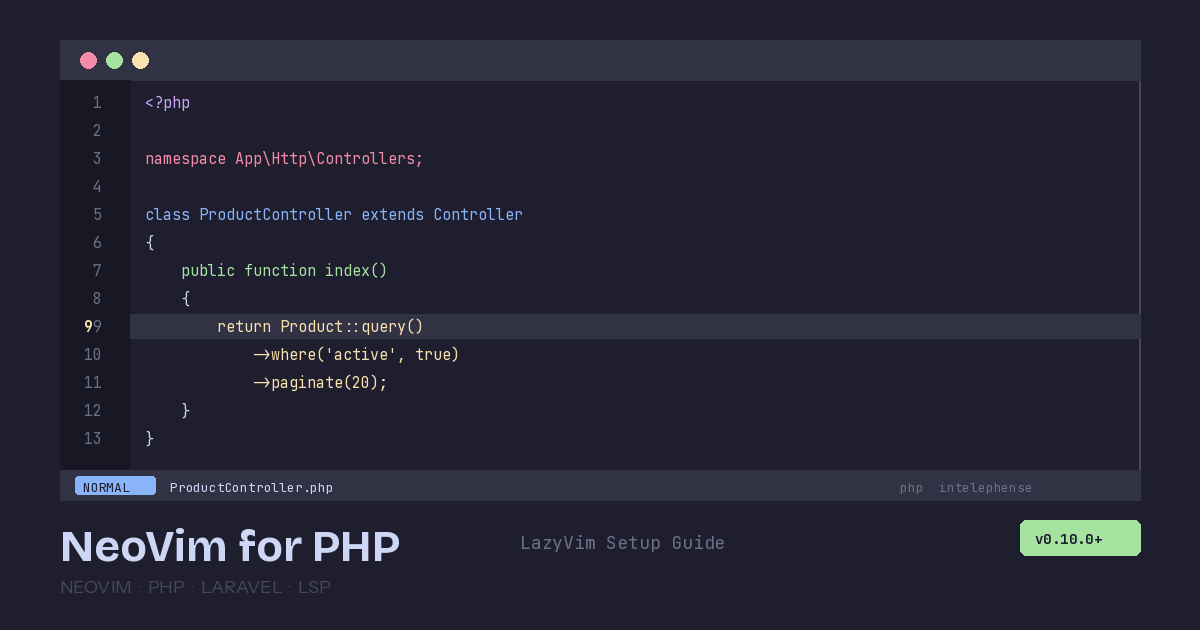 Neovim PHP Development Setup | PHP Architect